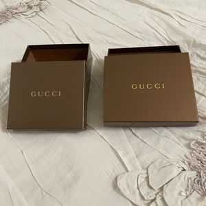 Gucci 2 brown boxes empty perfect condition
